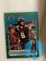 2020 Panini Donruss Optic Rated Rookie Jake Luton #194 Green Velocity Prizm